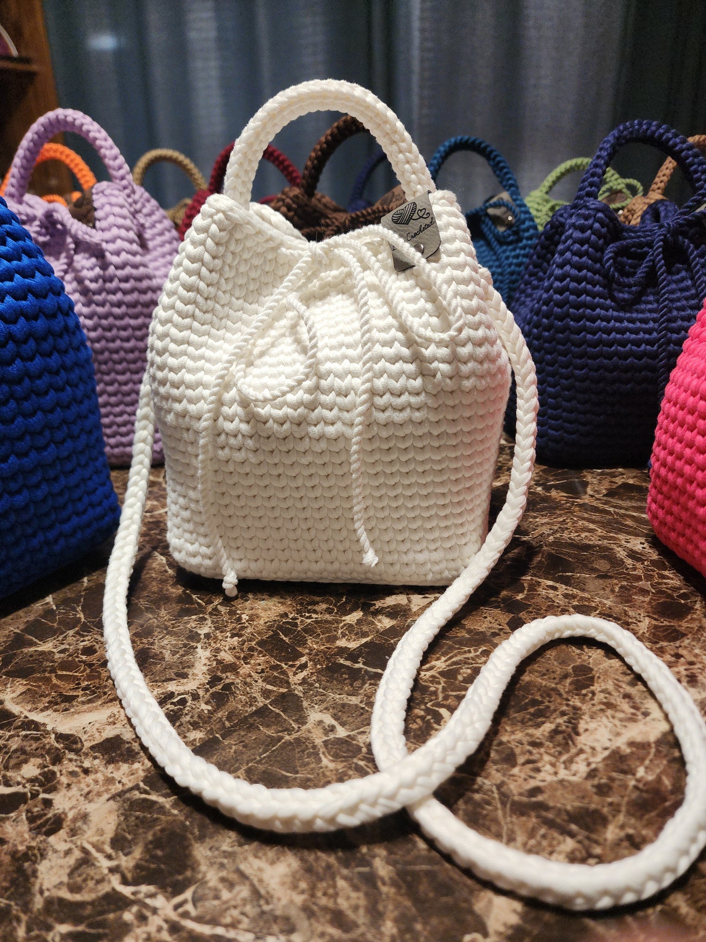 Handcrafted Crochet Bucket Bag