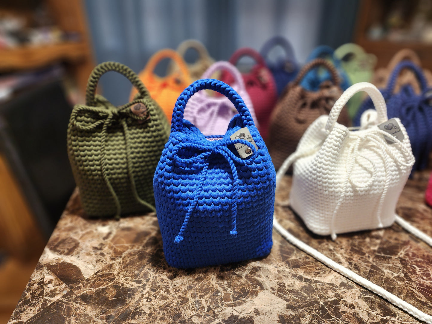 Handcrafted Crochet Bucket Bag