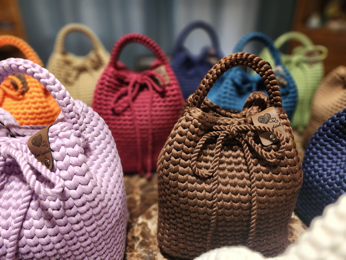 Handcrafted Crochet Bucket Bag