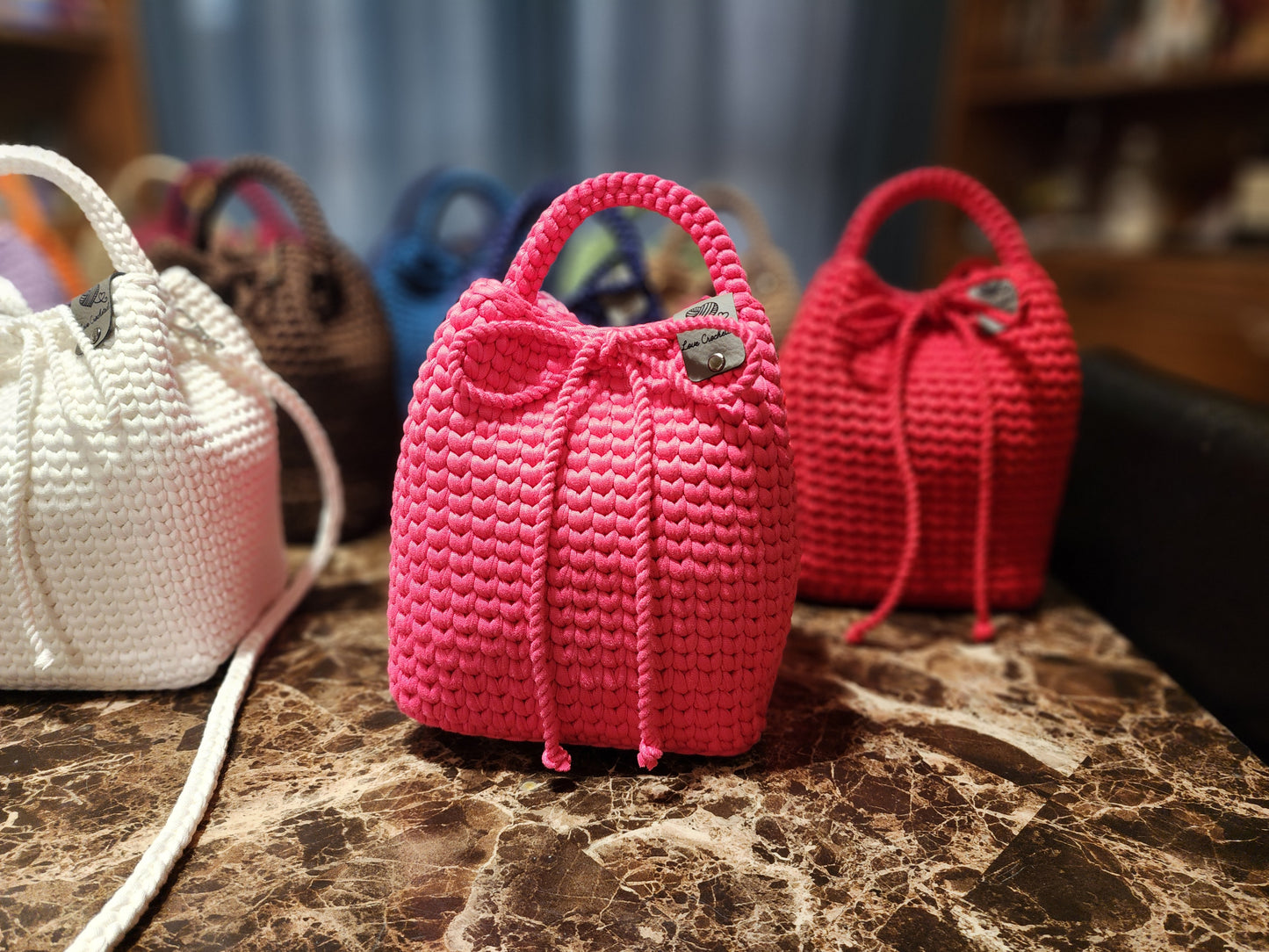 Handcrafted Crochet Bucket Bag