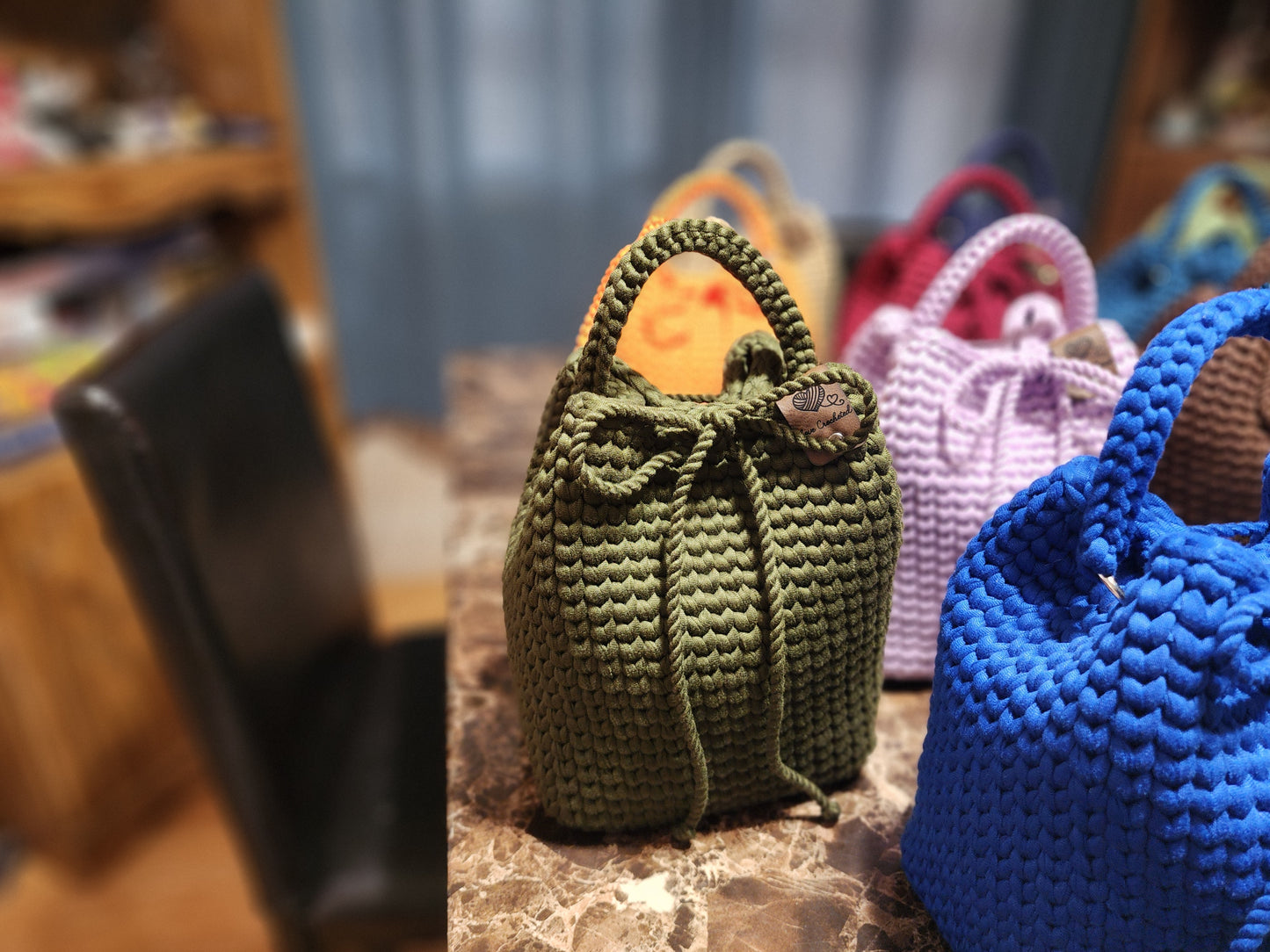 Handcrafted Crochet Bucket Bag
