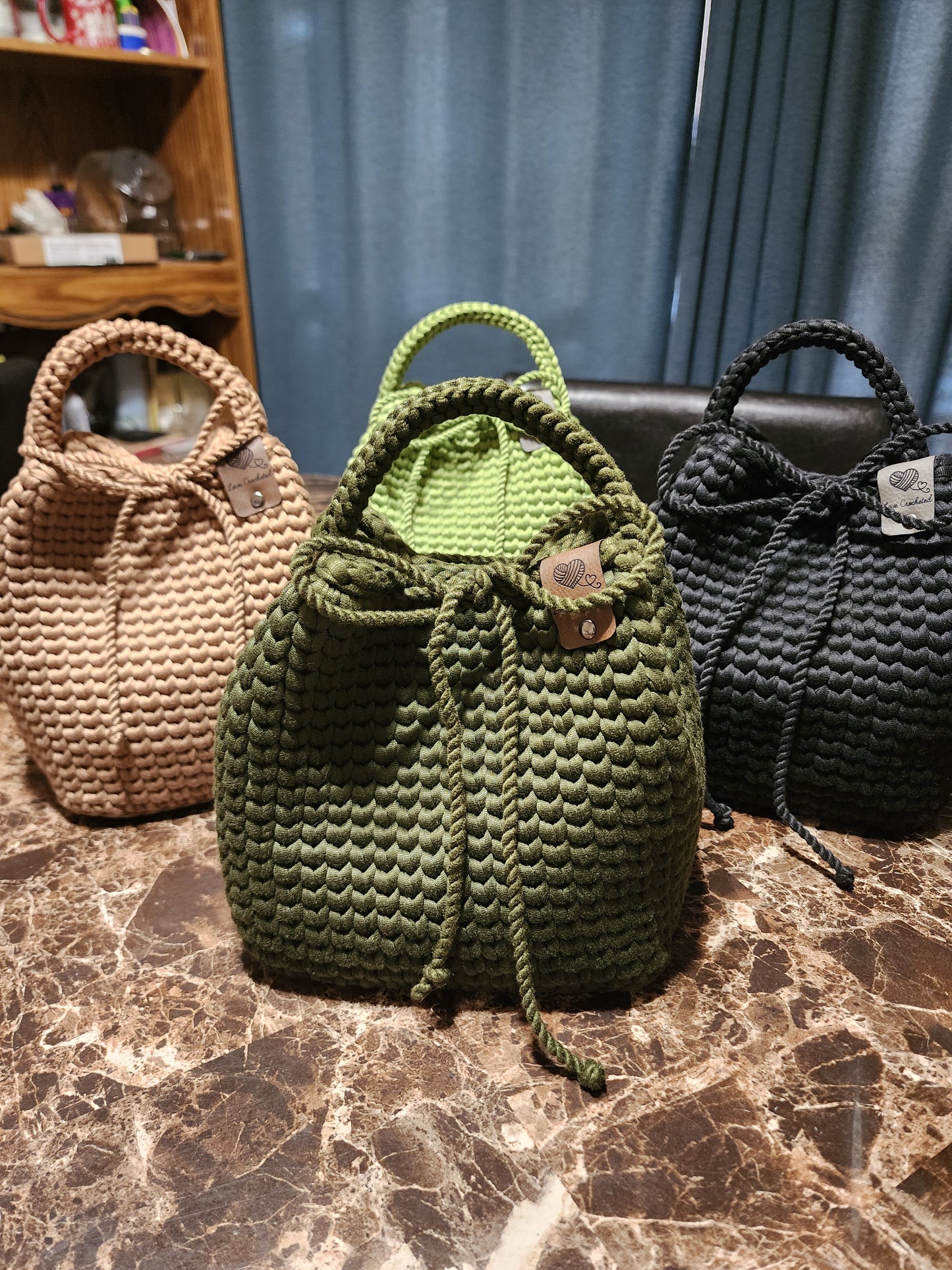 Handcrafted Crochet Bucket Bag