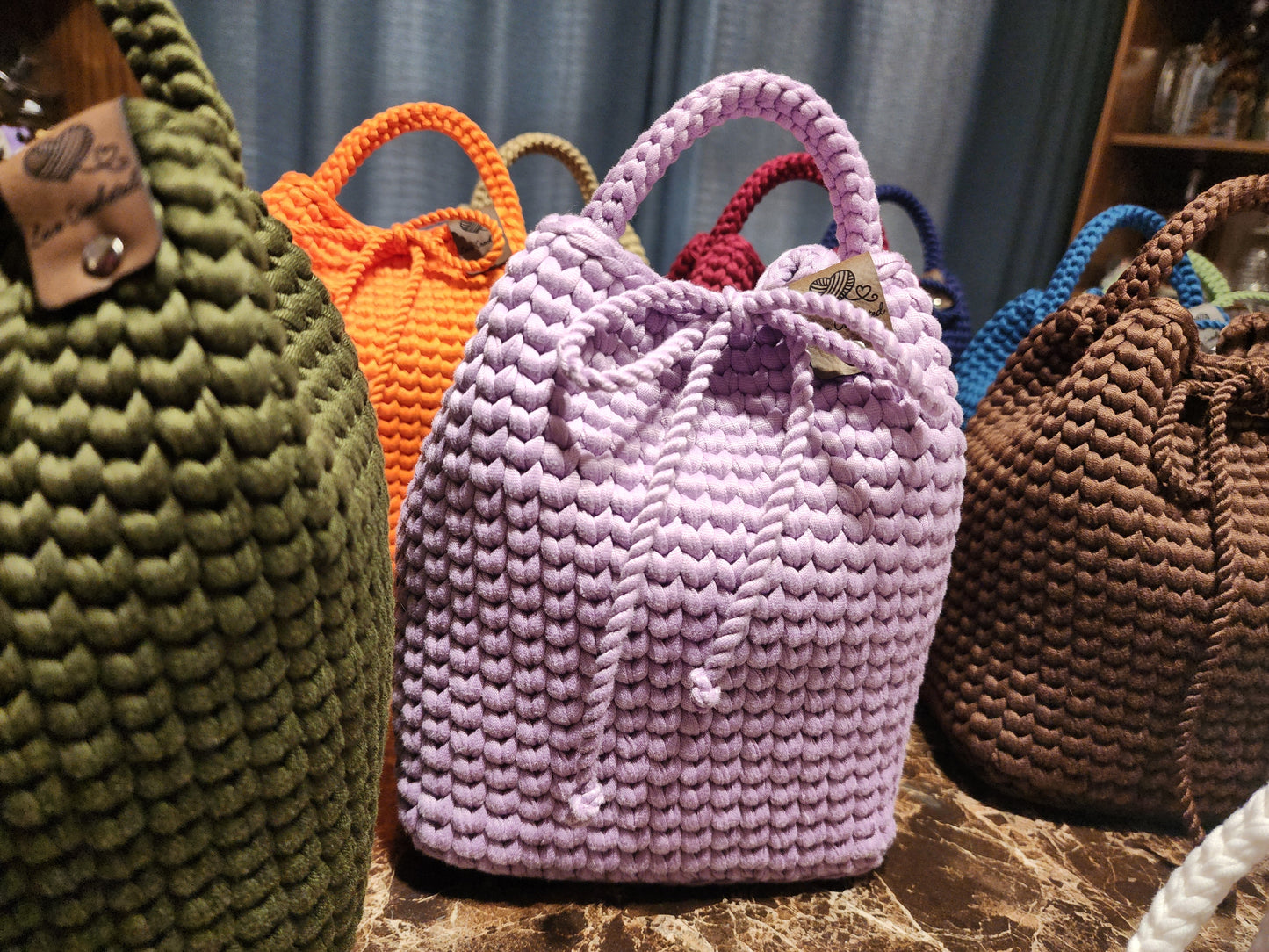 Handcrafted Crochet Bucket Bag